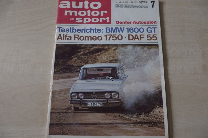 Deckblatt Auto Motor und Sport (07/1968)